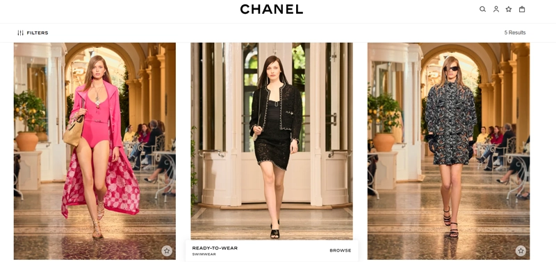 Collection of swimwear of Dior